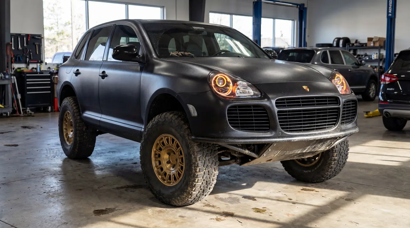 PORSCHE CAYENNE OFF-ROAD "MURDERED OUT"